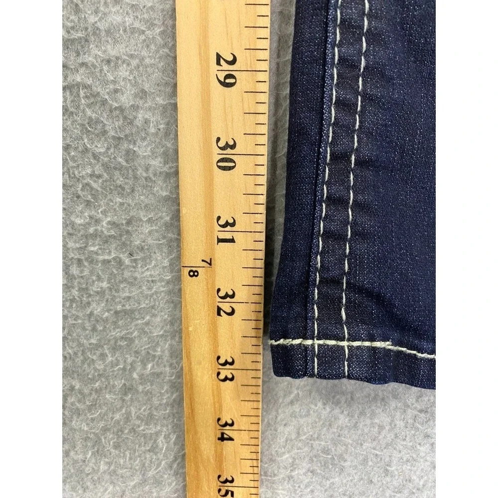 Daytrip Virgo Bootcut Dark Wash Women's Jeans Size 25L (26x33) Stretch Stitching